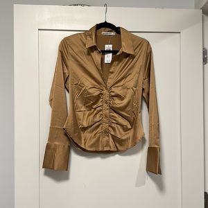 NWT silky button down from Abercrombie